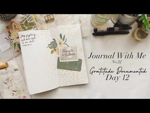 Journal With Me No.22 | Gratitude Documented 2023: Day 12 | Watercolor on Traveler’s Notebook