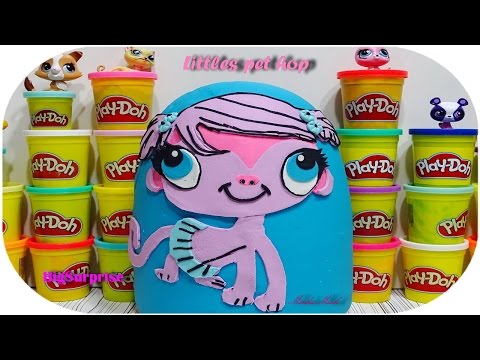 Play-doh  oyun hamuru ile littles pet shop Minka mark ve sürpriz oyuncaklar