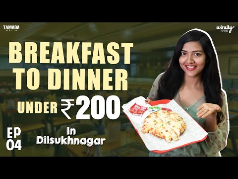 Eating breakfast to dinner under ₹200 in Dilsukhnagar || Budget Bites || Wirally Food