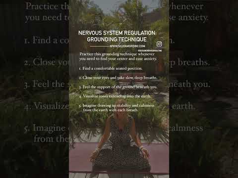 Grounding Technique Nervous System Regulation