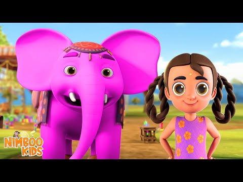 Hathi Mama Kahan Chale, हाथी मामा कहां चले, Hindi Cartoon Songs for Children and Preschool Videos