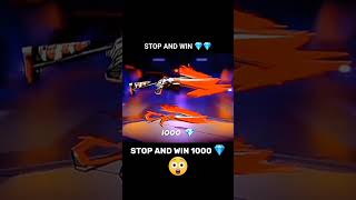 Stop and win 1000 diamond💎 #shorts #freefire #freefirefreediamonds #viral