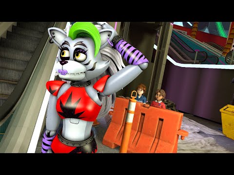 Roxanne Wolf Hide & Seek with Gregory and Cassie [FNAF SB/SFM]