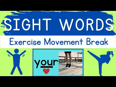 Sight Words Exercise Movement Break