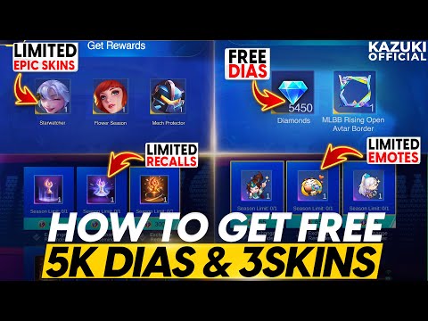 HOW TO GET 5420 DIAMONDS AND 3 GUARANTEED SKINS FROM THE MLBB RISING LEAGUE!