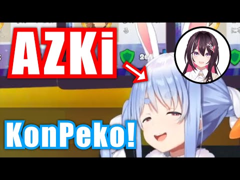 Pekora Lets AZKi Stream With Her Vtuber Model【Hololive/Usada Pekora】