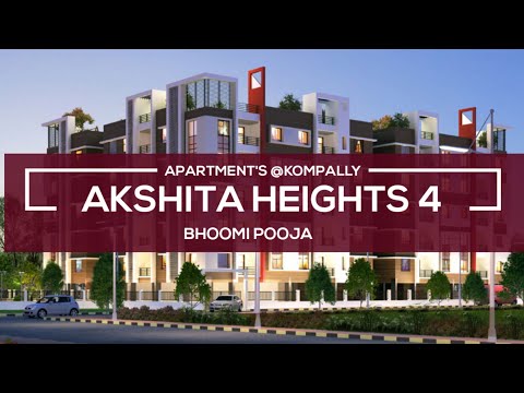 AKSHITA HEIGHTS 4 APARTMENTS Bhoomi Pooja @KOMPALLY