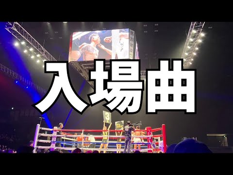 試合の入場シーン in横浜武道館