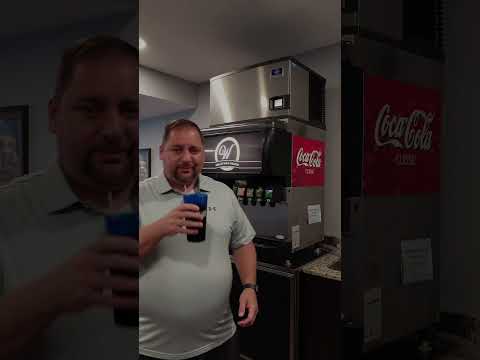 Soda Machine in a house? #mancave #hometheater #sodamachine