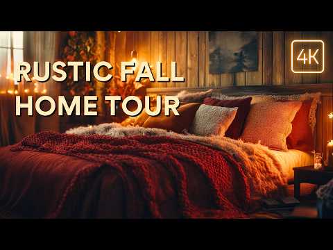 Cozy Fall Home Tour 2024: Rustic Bedroom & Bathroom Decorating Ideas