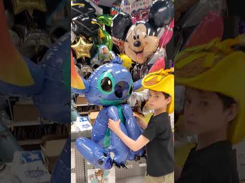 Stitch merch everywhere Party City Balloon shopping