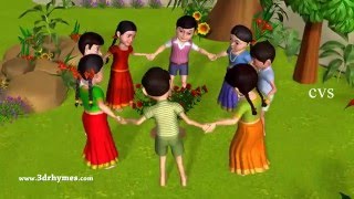 Ringa Ringa Roses | Ring Around the Rosie -3D Kid's Songs & Nursery Rhymes for children