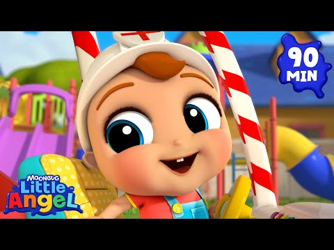 Wheels on the Ambulance! Emergency Rescue Fun + More Little Angel 🚑🎶✨  Nursery Rhymes for Kids