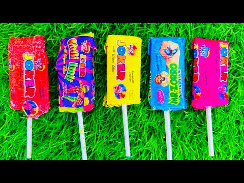 Some popular Candies in the World | New Milk Bottle | mini Cooking | Ice Cream Pop It | Asmr