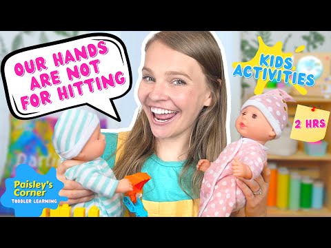 Toddler Learning Video - Social Skills & Emotions for Toddlers | Our Hands Are Not For Hitting Song