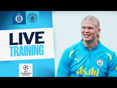 WATCH LIVE TRAINING! SLOVAN BRATISLAVA v MAN CITY | CHAMPIONS LEAGUE