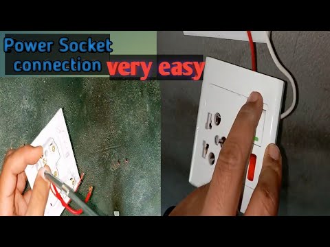 Connection Of Power Socket|| How To Connect Power Socket||Power Socket Installation Step By Step