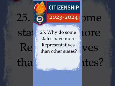 2023-2024 U.S CITIZENSHIP TEST, Civics Test (QUESTION 25) Naturalization #youtubeshorts