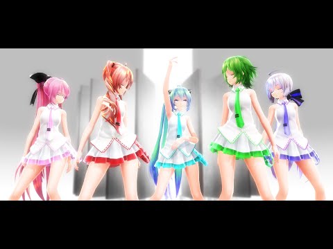 【MMD】Tda式改変GUMI、ミク、テト、ハク姉さん、ルカ様で "CH4NGE"