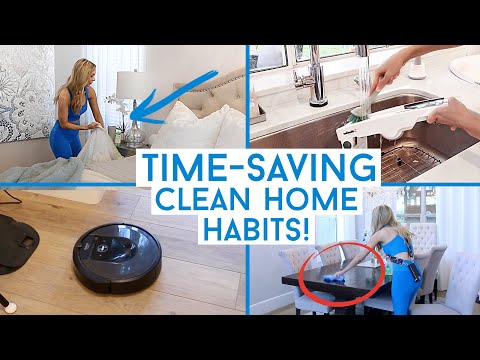 12 TIME-SAVING Clean Home Habits for Busy People!