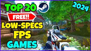 TOP 20 FREE FPS GAMES for Low End PC/Laptop - 2024 (4GB RAM, Intel HD Graphics)