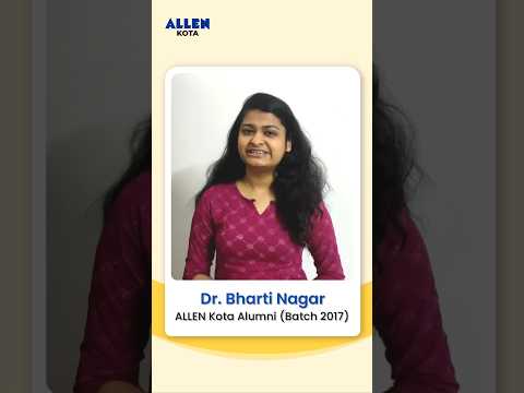 ALLEN Kota Alumni Bharti Nagar Share How Kota Changed Her Life #shorts