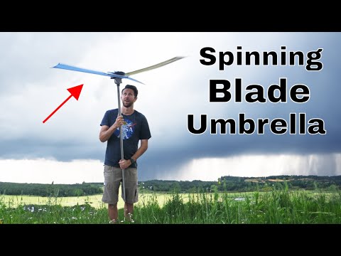 Can a Spinning Blade Umbrella Stop The Rain?