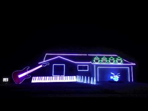 Amazing and Hilarious Christmas Light Show! - Christmas Can Can