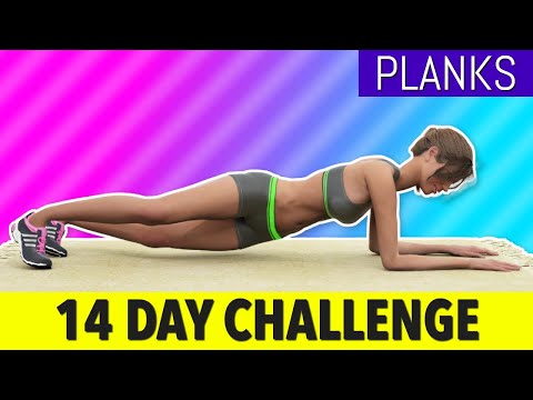 14-Day Plank Challenge at Home – Get Skinny Flat Belly