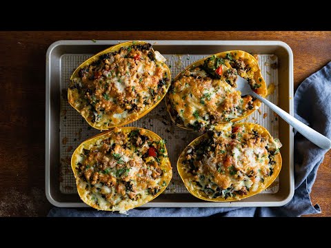 Low Carb Stuffed Spaghetti Squash