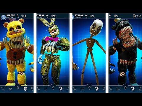 Halloween Nightmare Characters FNAF AR Workshop Animations