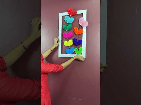 Colourful Wall Decor Craft using Paper #short #youtubeshort #reel #viral #diycrafts #trending