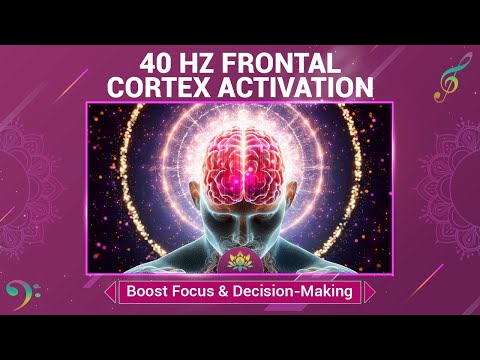 40 Hz Frontal Cortex Activation - Boost Focus, Decision-Making, And Concentration Skills - Music