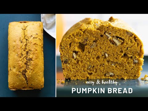 Healthy Pumpkin Bread | Perfect fall breakfast or dessert