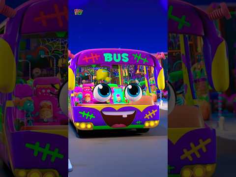 Wheels on the Bus Halloween Song #music #viral #ytshorts #trending #cartoon #shorts #happyhalloween