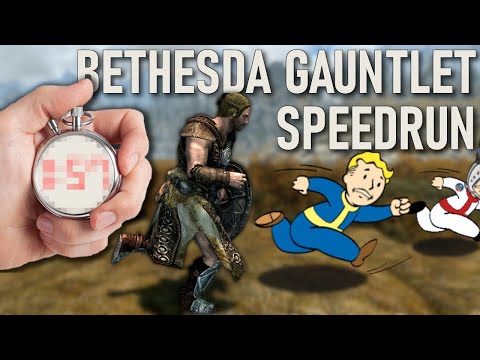 I have 12 hours to speedrun THREE Bethesda games...