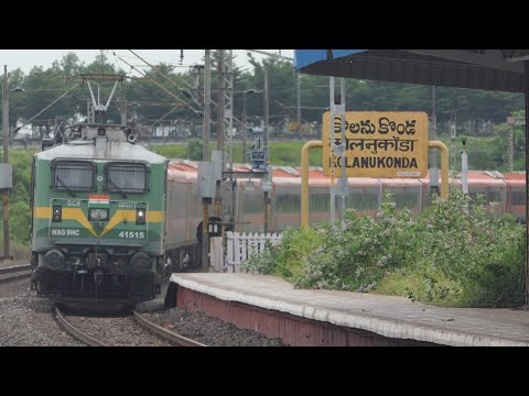 Brand NEW 20 Coaches Saffron VANDE BHARAT Express with leading GOOTY WAG-9HC | Indian Railways