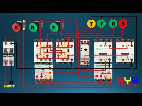 FORWARD REVERSE STAR DELTA STARTER CONTROL WIRING CONNECTION DIAGRAM