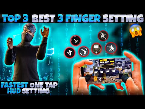 TOP 3 BEST CUSTOM HUD FREE FIRE 3 FINGER CLAW | BETTER THAN PC PLAYERS | THREE FINGER CUSTOM HUD