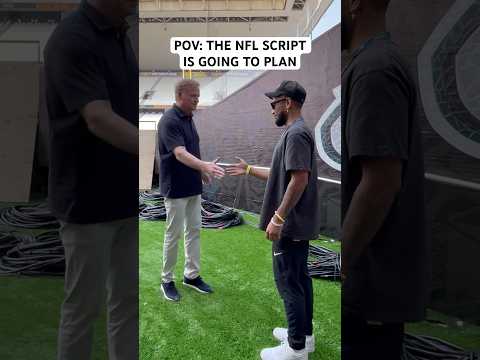 POV: THE NFL SCRIPT IS GOING TO PLAN 💀🤝🏽 #nfl #funny #shorts