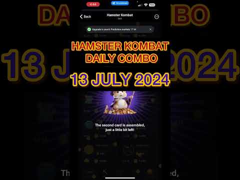 Hamster Kombat  Daily Combo 13 July 2024 | How to Unlock Locked Cards