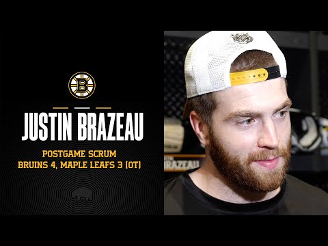 Brazeau Reacts Following Bruins OT Win vs. Toronto