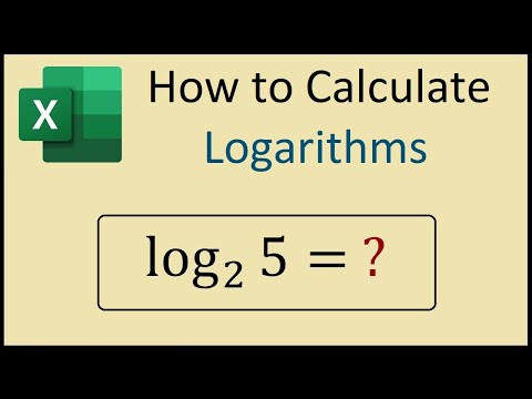 How to Calculate Logs in Excel