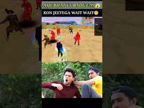 Ajjubhai Vs Badge 99 Emote Verses 😱 - Garena free fire Max #shorts #freefire