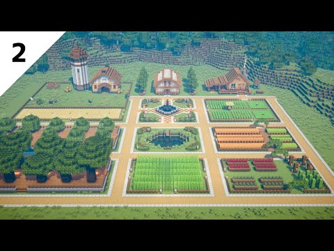 Minecraft Tutorial | How to Build a Survival Base | Stardew Valley Farm -  Part 2