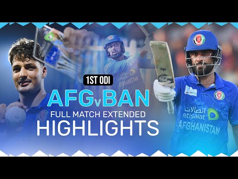 Full Match Extended Highlights | Afghanistan vs Bangladesh | 1st ODI | AFG v BAN | ACB | Sharjah