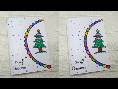 Christmas greeting card ideas 2024 / DIY Christmas card / Easy and Beautiful Christmas card making