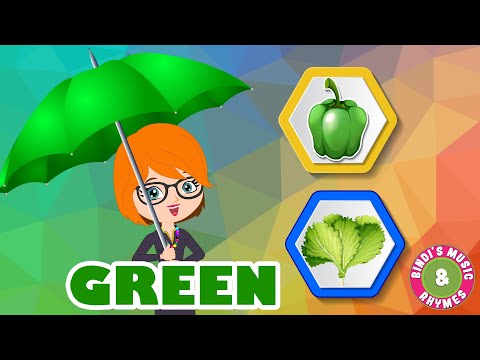 Green Colour Song for kids | Learn Colours | Rhymes for Children | Bindi's Music & Rhymes