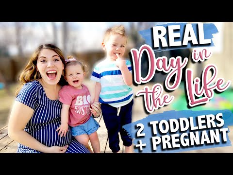 DAY IN THE LIFE WITH TWO TODDLERS + PREGNANT | DITL WITH TODDLERS | DITL PREGNANT | The Carnahan Fam