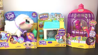 Little Live Pets Lil Mouse Mama Surprise, Snowy Lamb, Lil Bird Electronic Pets Unboxing & Review